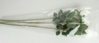 Пакет для цветка треуг-к 70*30*10см прозр.+прозр