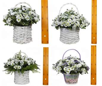 Корзина Ромашка белая коплект 4шт