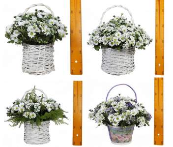 Корзина Ромашка белая коплект 4шт