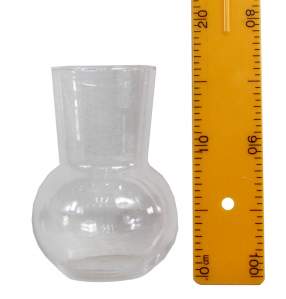 Ваза декоративная стекло 8.5*11.5*17см прозрачный