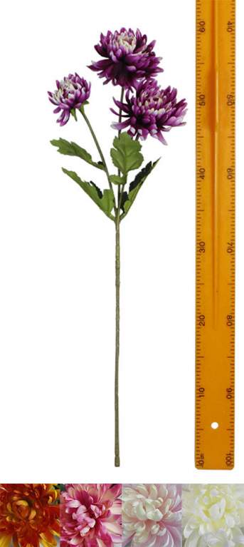 Ветка хризантема 70см 3цветка