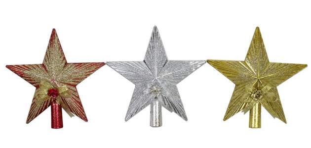 Макушка елочная Звезда 20см -089