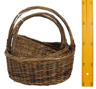 Набор корзин ива 3шт D38X30X1536СМ