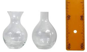 Ваза декоративная Кенди стекло h12.5 d8см 0.29л прозрачная