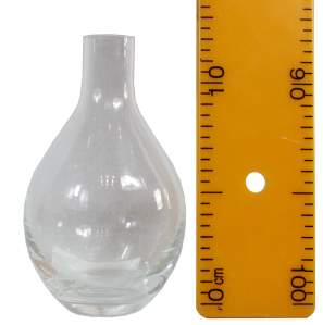 Ваза декоративная Кенди стекло h12.5 d8см 0.29л прозрачная