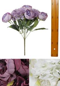 Букет пион с гортензией 7гол 44см 10шт