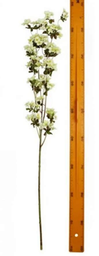 Ветка зелени с цветами 100см