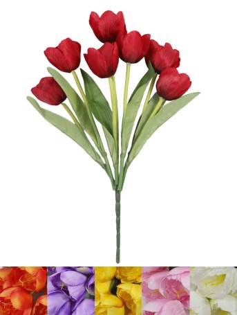 Букет тюльпана 7гол 35см 40шт К35-1-3