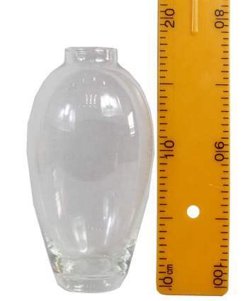 Ваза Весна стекло h11 d9см 0.56л прозрачная