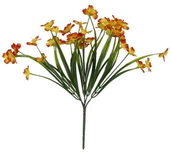 Букет лютика пластиковый 5гол 40шт 35см В-13-3