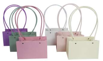 Пакет подарочный ваза для цветов 19х12х10,5