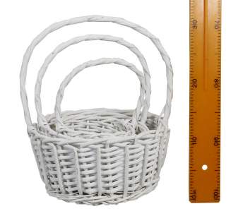 Набор корзин 3шт D24xH11,28см