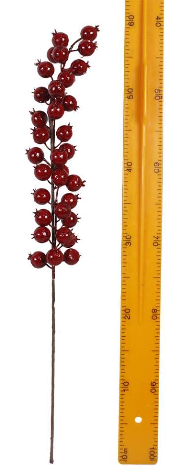 Ветка ягодка крупная 65см 3889