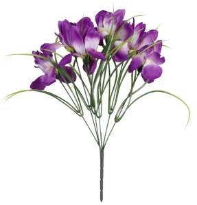 Ветка букет для венка ириса 6гол 45см 40шт QYL-5