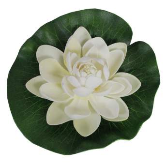 Цветок лотоса латекс кувшинка водоплавающая 14см Э5317