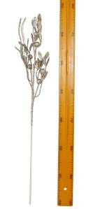 Ветка с глиттером золотой 70см 2780