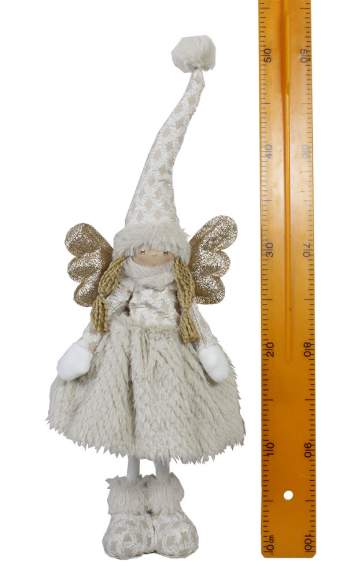 Новогоднее декоративное изделие 'Ангел' стоящий 22*16*50см 6344