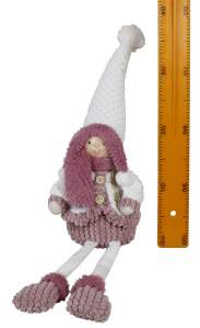 Новогоднее декоративное изделие 'Девочка' сидящий 18*11*66см 6412