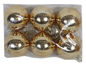 Набор елочных шаров 7см глянцевые 6шт в уп 175.69 Набор елочных шаров 7см глянцевые 6шт в уп 175.69