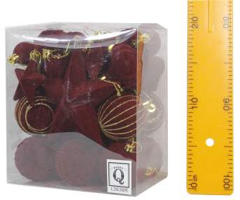 Набор Игрушек бархат узор L3636R
