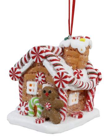 Домик пряничный лед украшение для елки SA32