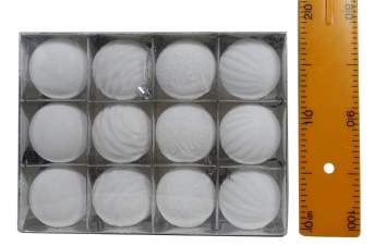 Набор Шаров бархат узор 5см 12шт 6072 А,6R72