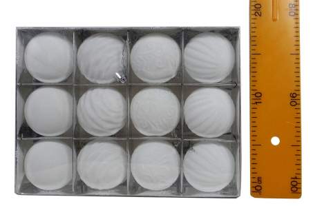 Набор Шаров бархат узор 5см 12шт 6072 А,6R72