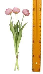 Букет тюльпана латекс 3цветка 50см 12шт DJMX02