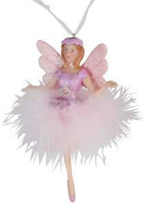 Игрушка подвеска на елку балерина FQ-1