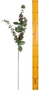 Ветка декоративная Эвкалипт с ягодами 72см 6757