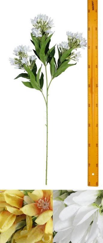 Ветка декор 110см 3соцветия