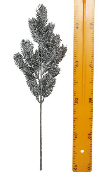 Декоративная ветка заснеженная с шишками 48см 9189 Декоративная ветка заснеженная с шишками 48см 9189