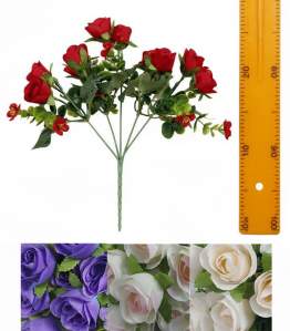 Букет розочки 5вет 30см 20шт CZH-03