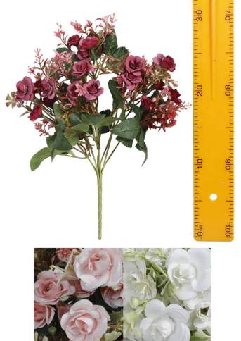 Букет мелкая розочка 21гол. 7в. с доб. 34см 10микс Б12031 БС