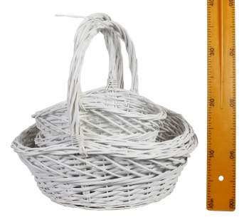 Набор корзин 3шт 38х33х15х12х35см