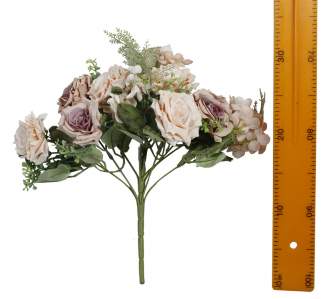 Букет микс роза гортензия 14вет 35см YHS08