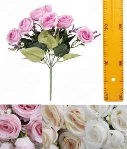 Букет розочки 25см 5вет 40шт WL-05
