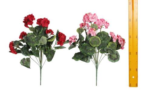 Герань как живая горшечная 9вет 49см 2шт Б9493 БС