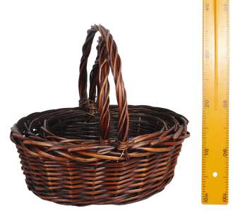 Набор из 3-х корзин плетеных 38х30хН14353025см