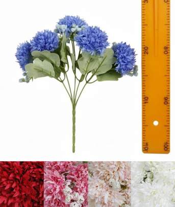 Букет хризантемки 5вет 35см 40шт WL-10